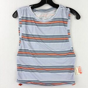 Free People FP Movement Sport Mode Muscle Tee‎ Size M Womens Striped NEW